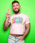 The cock destroyer bears - light pink cropped tshirt / crop top - HOMOLONDON