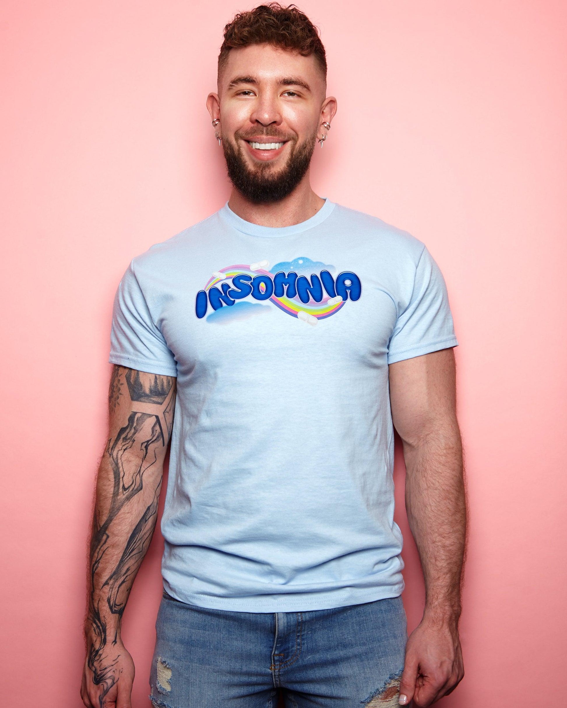 Insomnia - light pink tshirt - HOMOLONDON