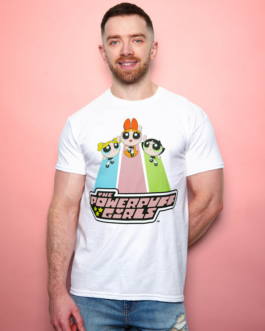 Official Power Puff Girls Unisex T-Shirt - white