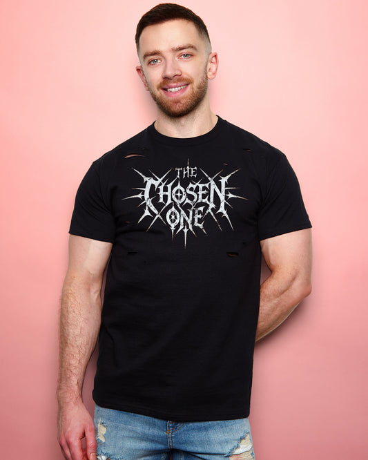 The Chosen One, distressed tee - black