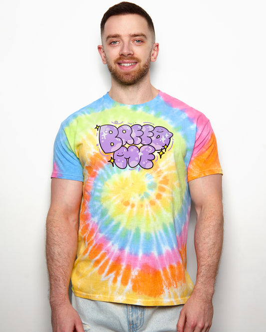 Gaymer: Breed me on tie-dye - T-shirt