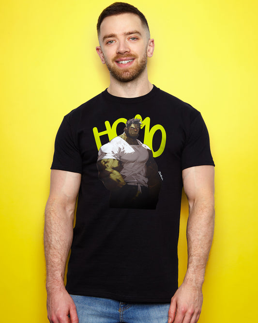 Jojo Bear: Kaelgar the orc on black distressed - tshirt