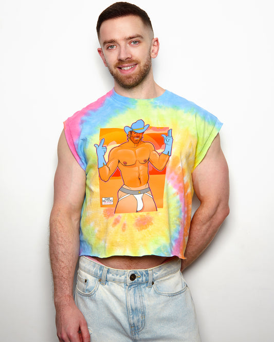 The Dylan - Tie-dye low cut crop top
