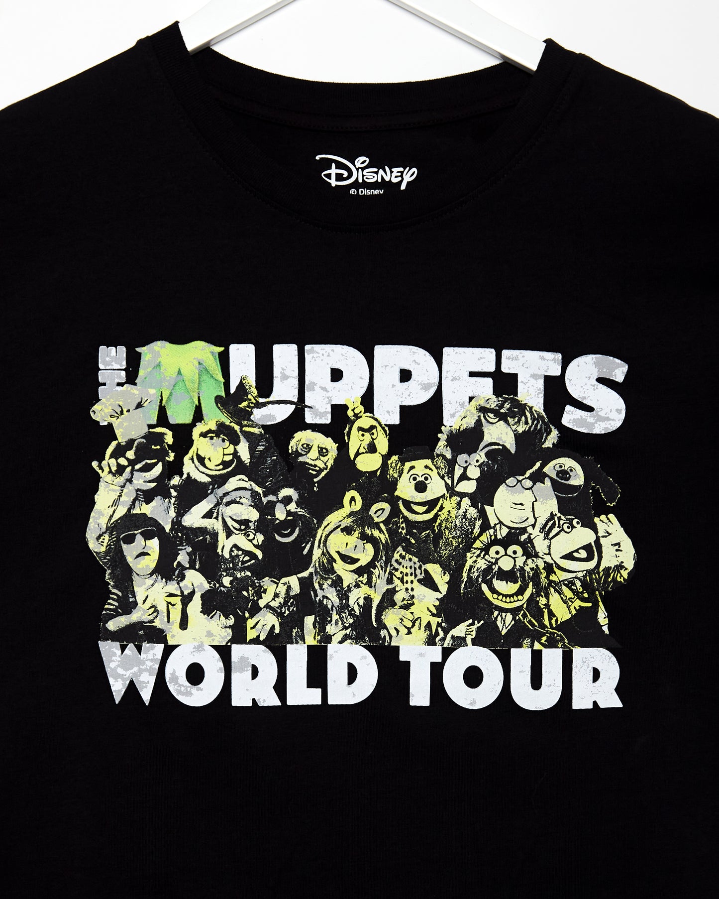 Official Disney: The Muppets World Tour low cut cropped tee - Black