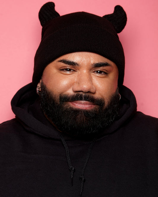 Devilish beanie - Black | One size fits all.