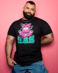 Tofu the sassy cat on black - tee - HOMOLONDON