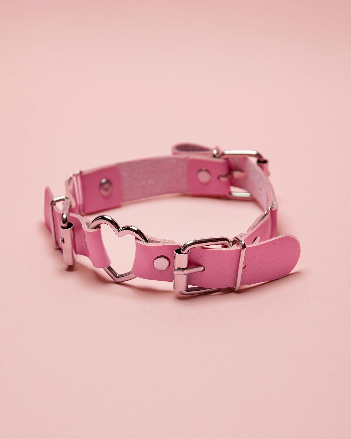 💕 Pink love heart, anime inspired choker/collar, bicep bands and jock set  💕