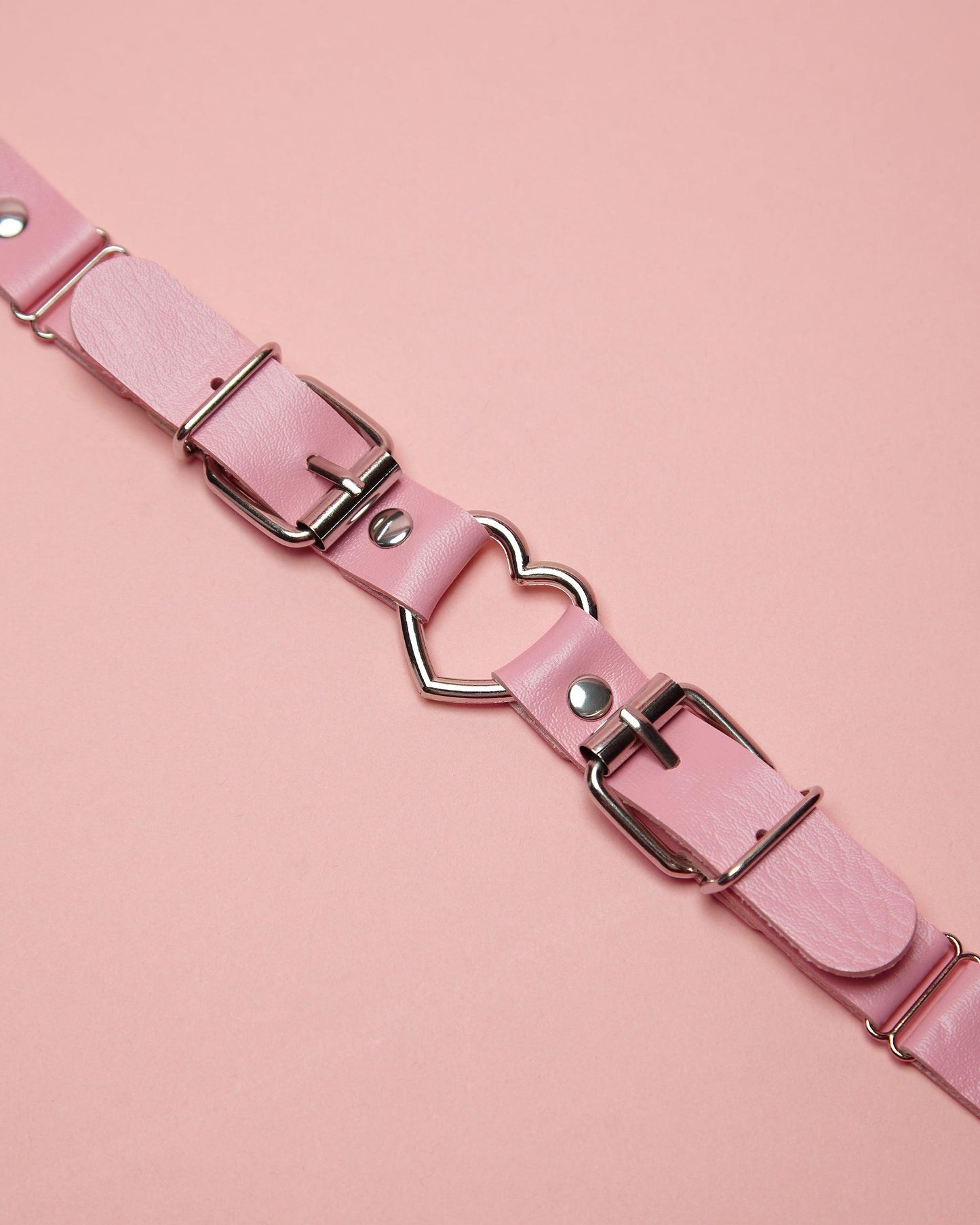 💕 Pink love heart, anime inspired choker/collar, bicep bands and jock set  💕