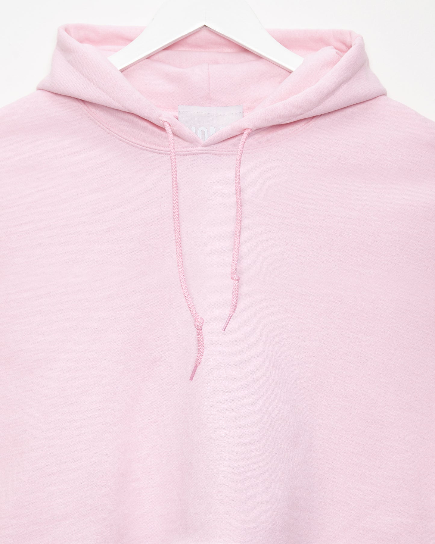 Pink hooded sweatshirt - crop top