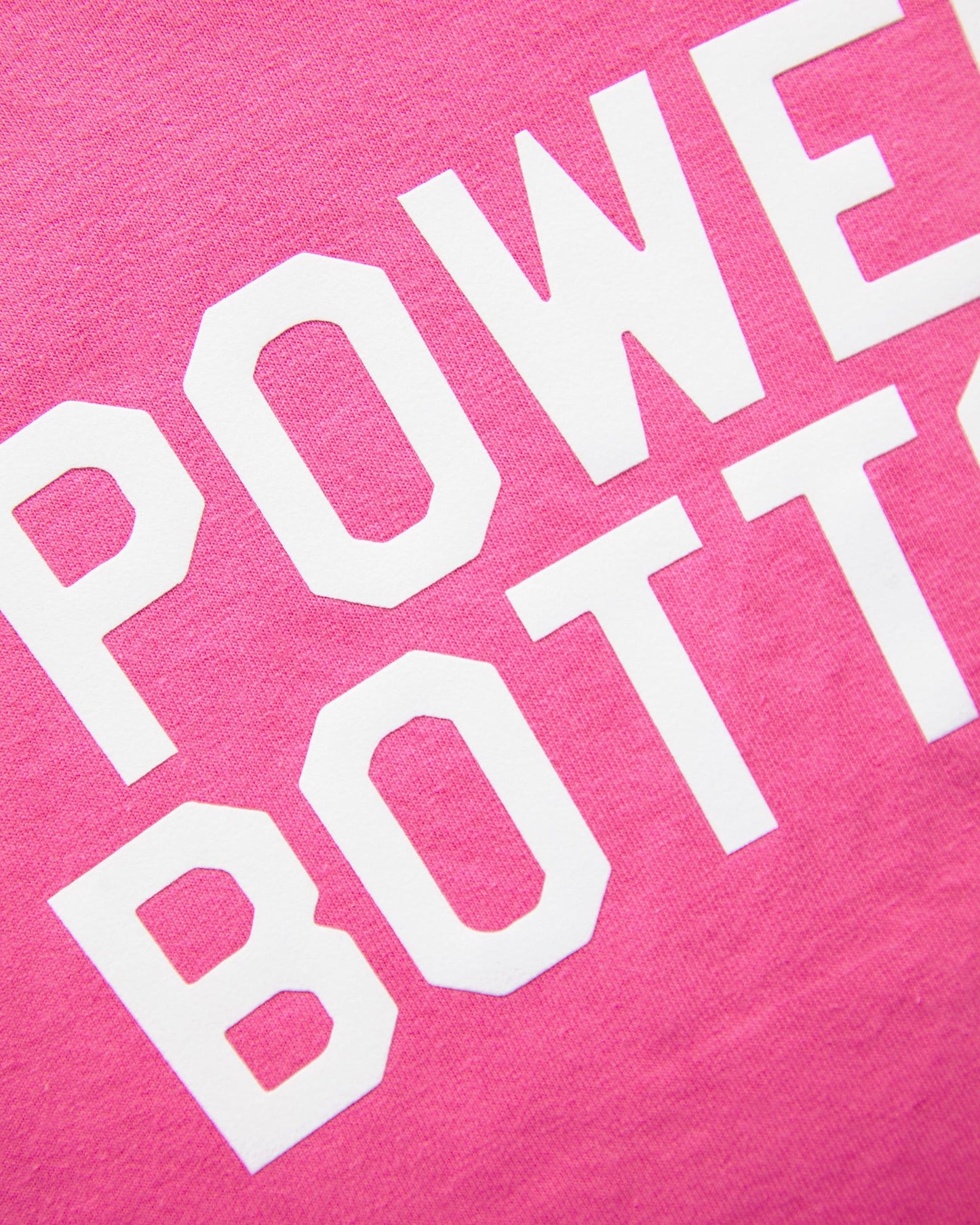 White flock power bottom - candy pink crop top - HOMOLONDON