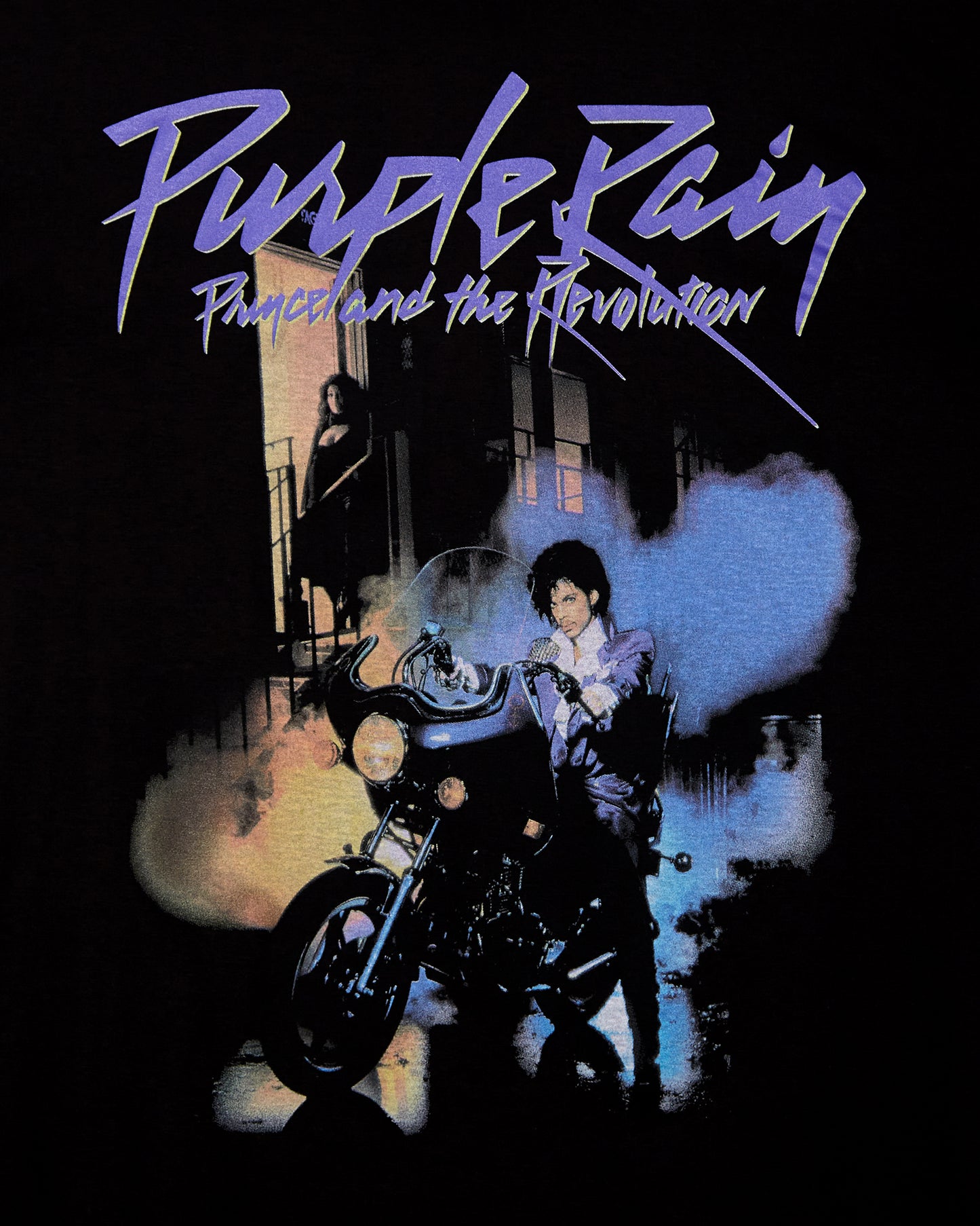 Official Prince: Purple Rain, low cut cropped tee - Black