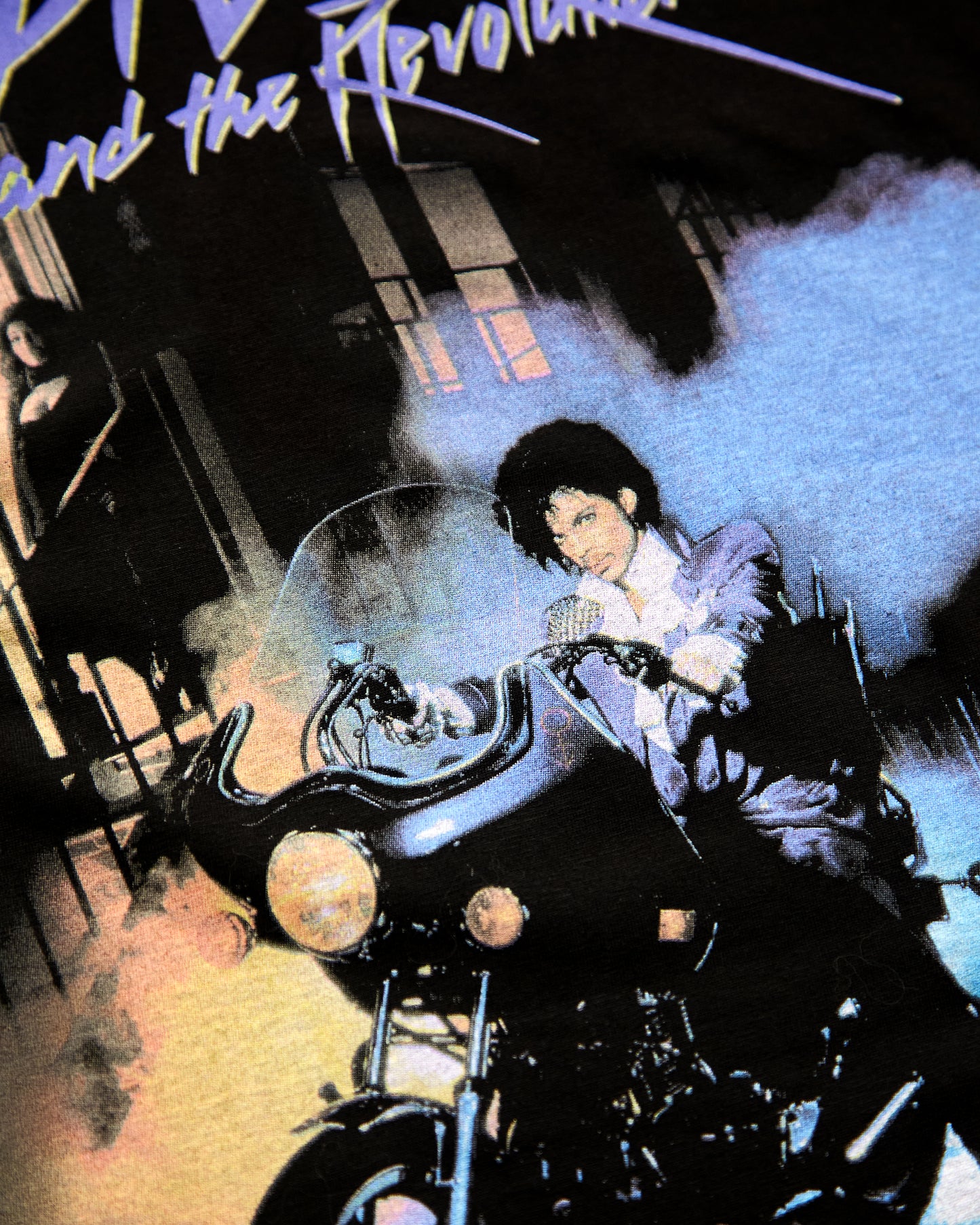 Official Prince: Purple Rain, low cut cropped tee - Black