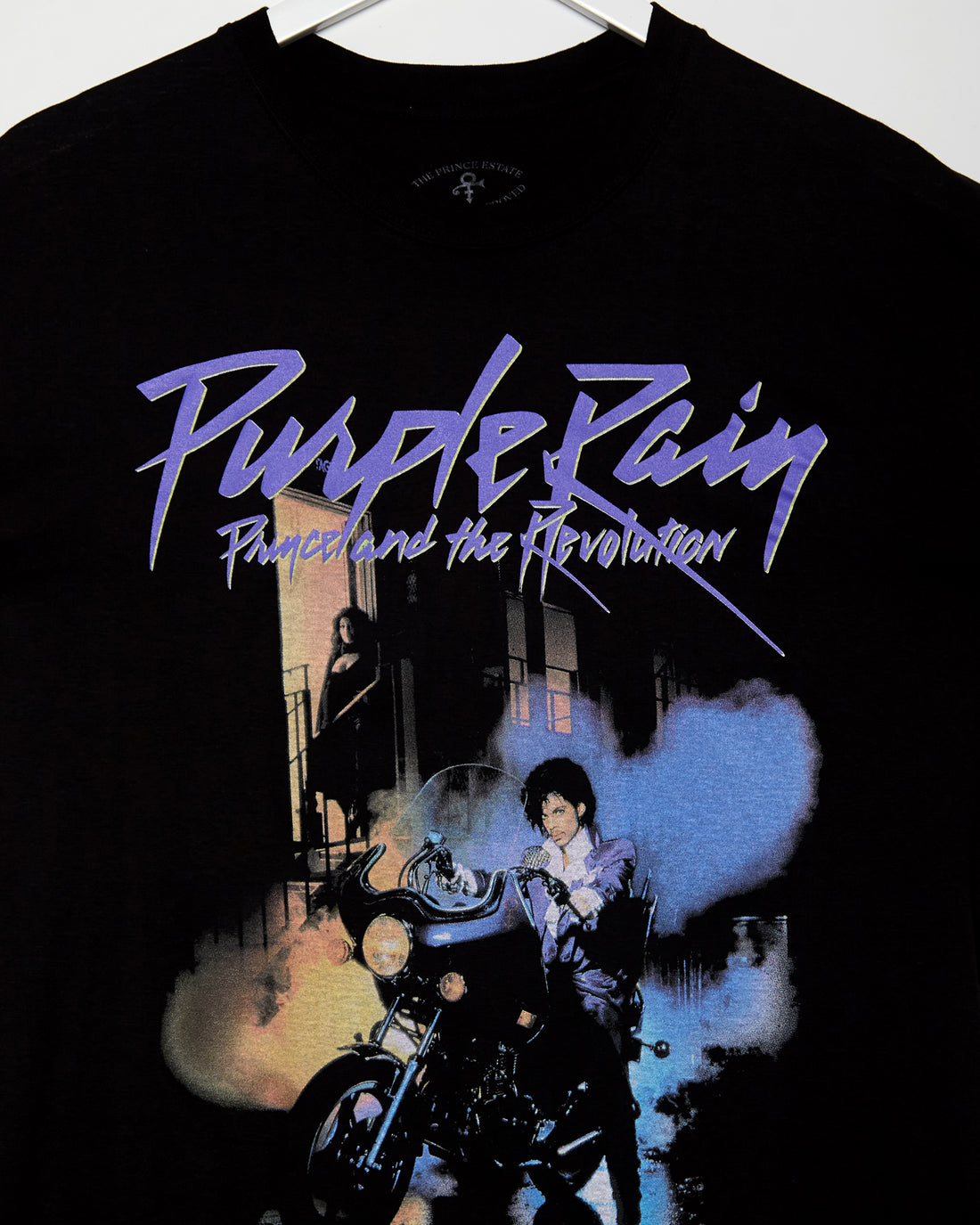 Official Prince: Purple Rain, low cut cropped tee - Black