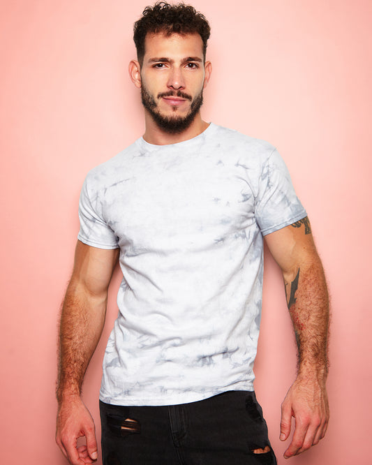 No Print just vibes: Sea foam tie-dye tee