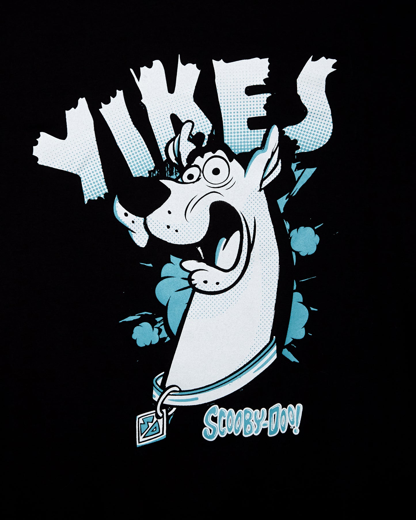 Official Scooby-Doo, Scooby says YIKES! t-shirt - black