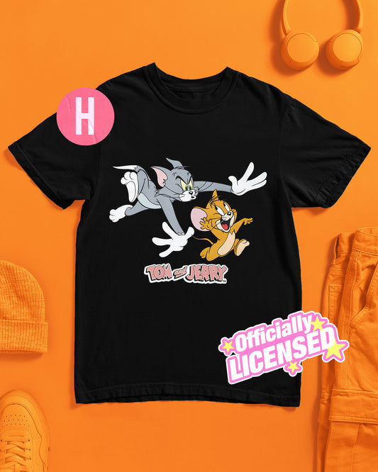 Official Tom & Jerry: Chase Unisex T-Shirt - black