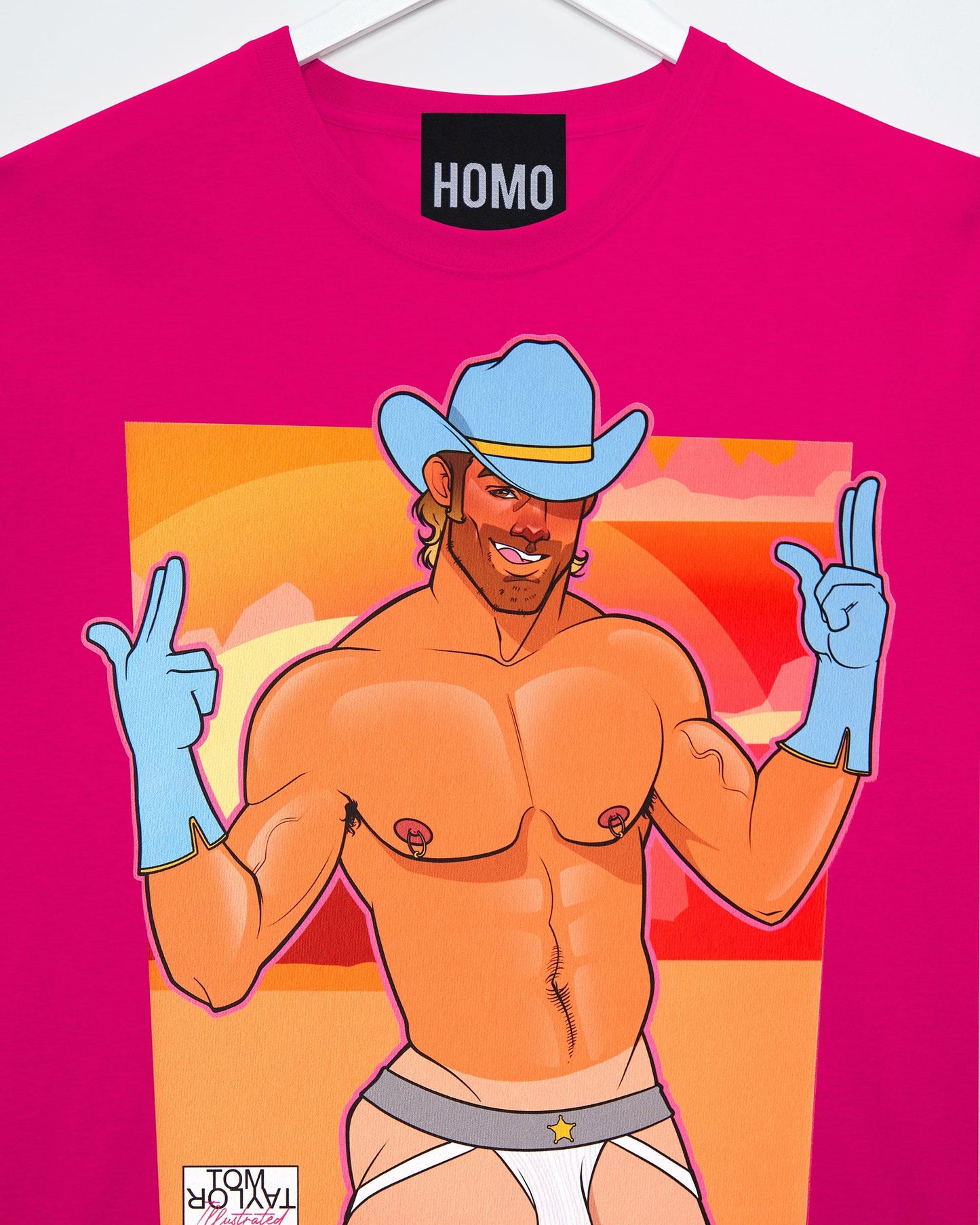 The Dylan - fuchsia tshirt - HOMOLONDON