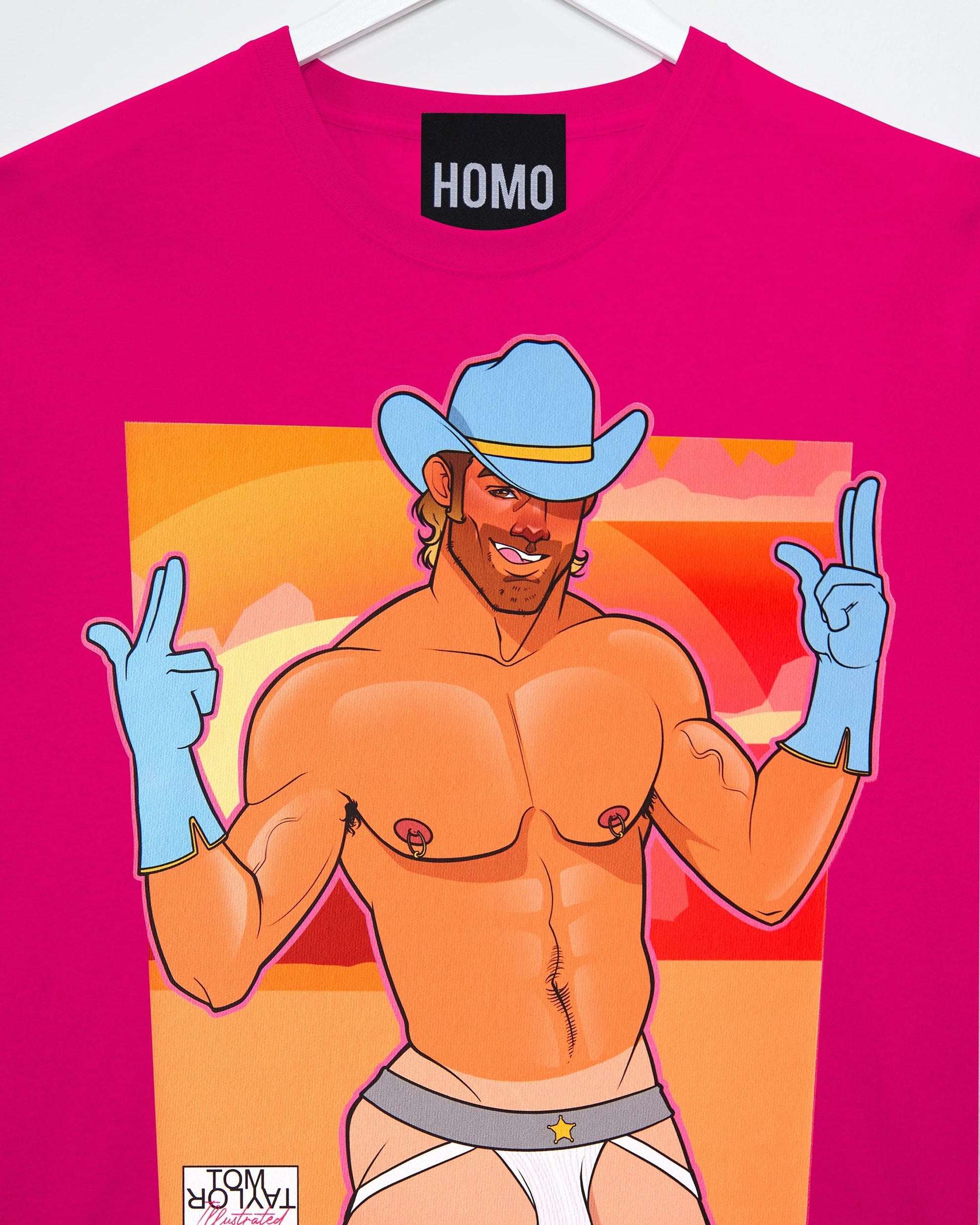 The Dylan - fuchsia tshirt - HOMOLONDON