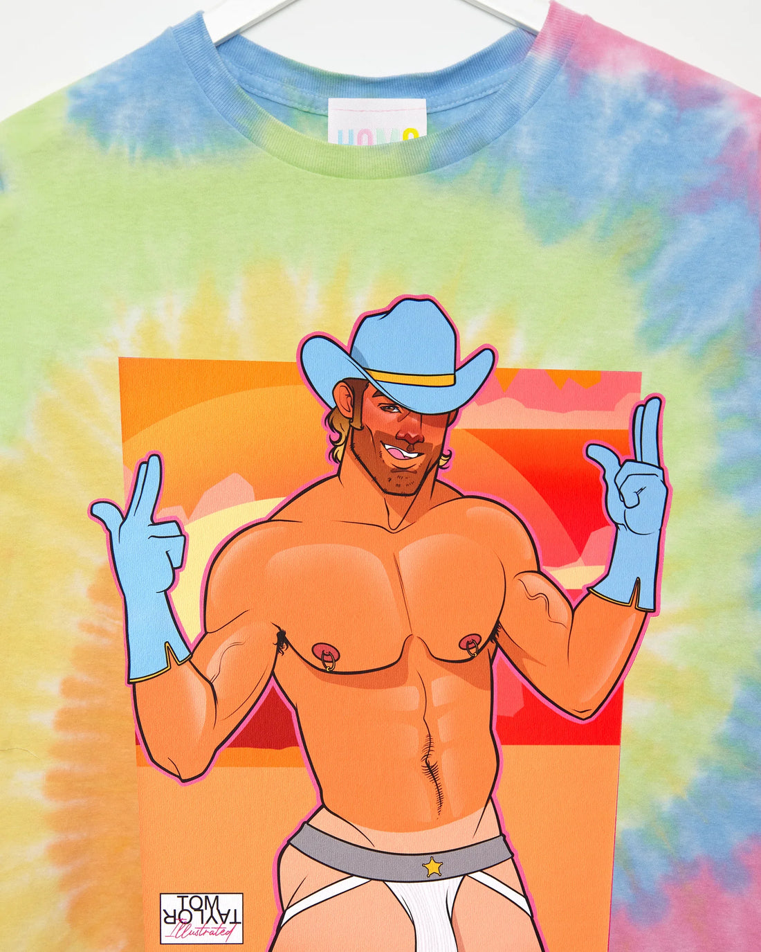 The Dylan - Tie-dye low cut crop top