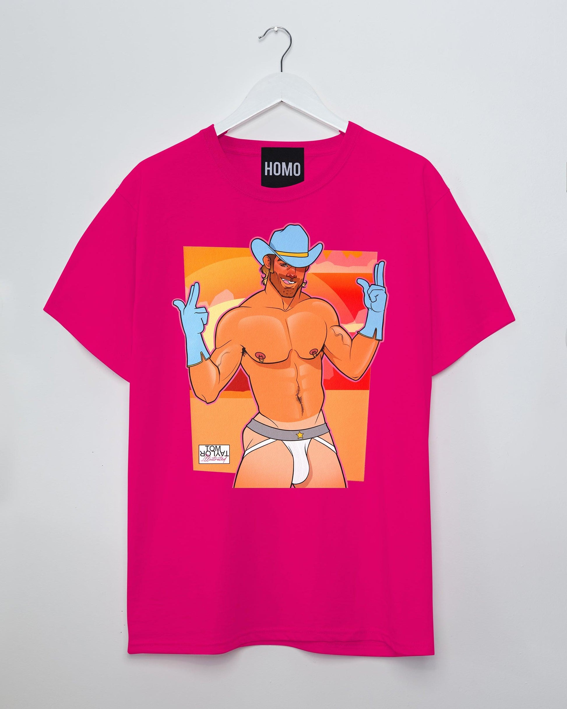 The Dylan - fuchsia tshirt - HOMOLONDON