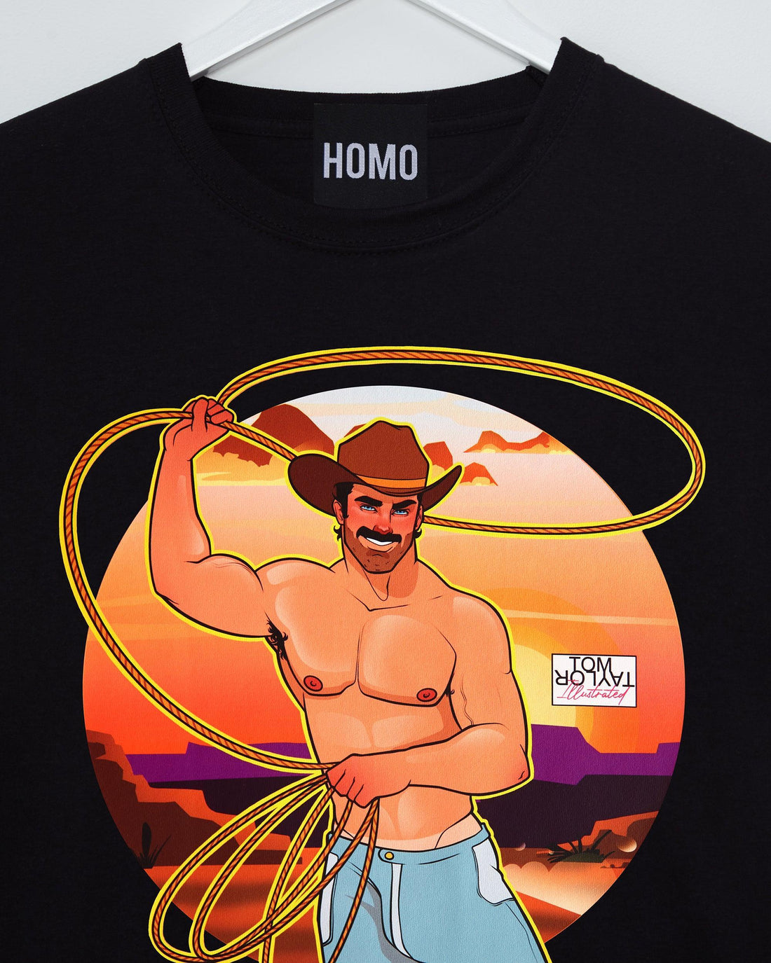 The Cooper - black tshirt crop / crop top - HOMOLONDON