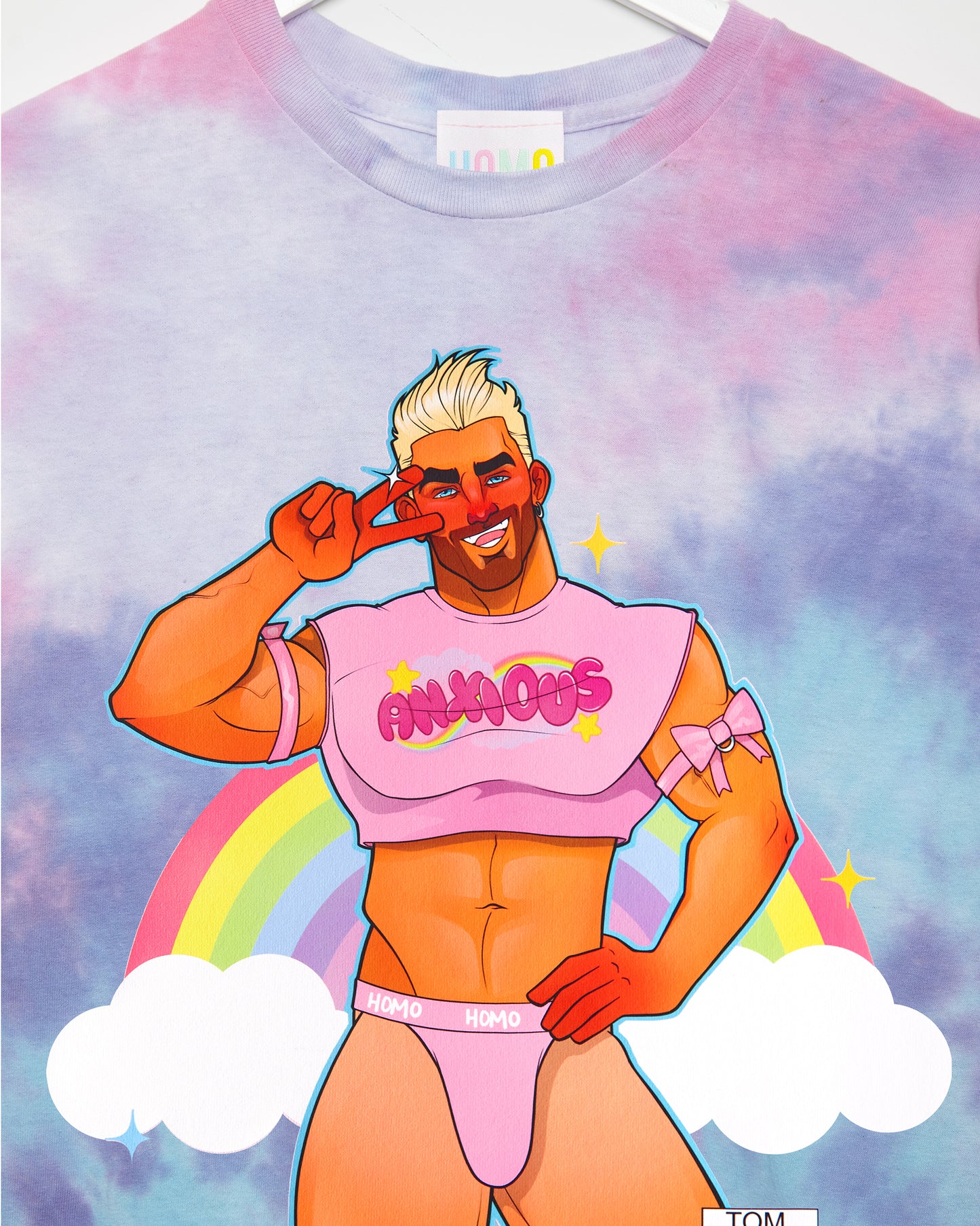 Blake loves pink - Pink tie-dye low cut crop top