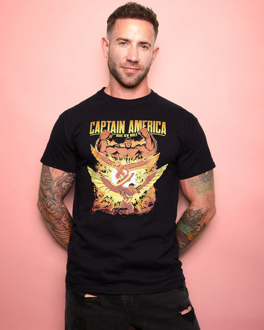 Official Marvel Comics, Captain America Brave New World tshirt - black