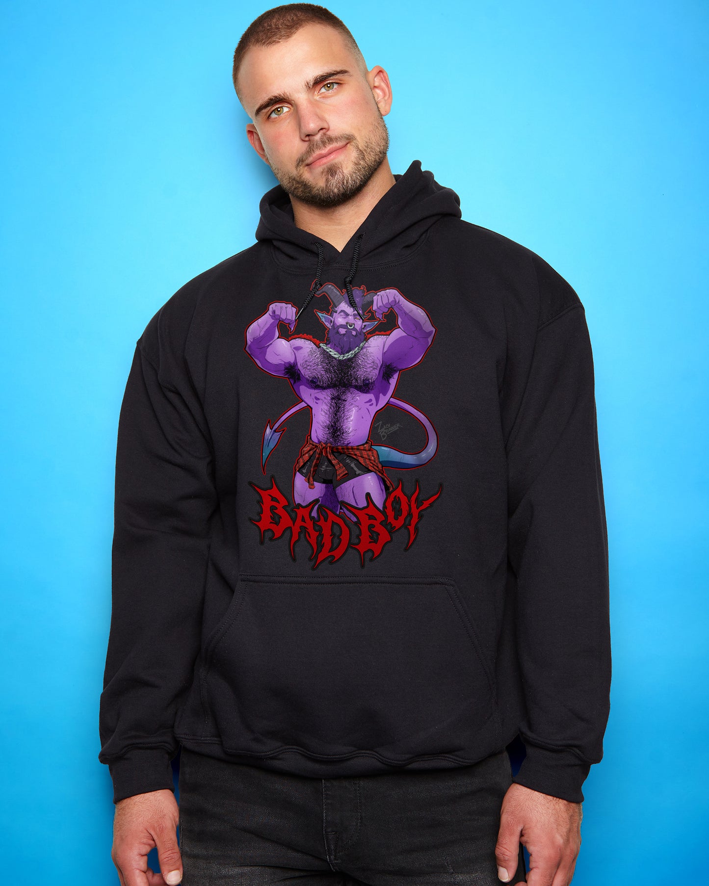 Demon core: Daddy demon bad boy, hooded sweatshirt