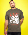 Man wearing a t-shirt with a  Lady Gaga 