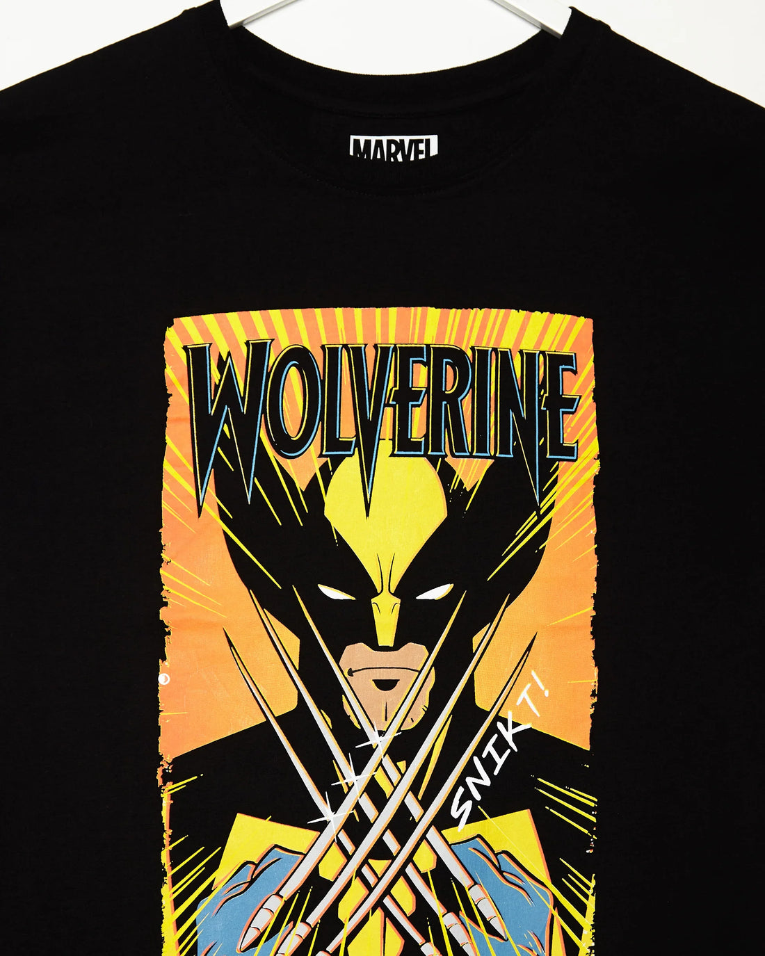 Official Marvel Comics, Wolverine Claws on black - low cut cropped tee