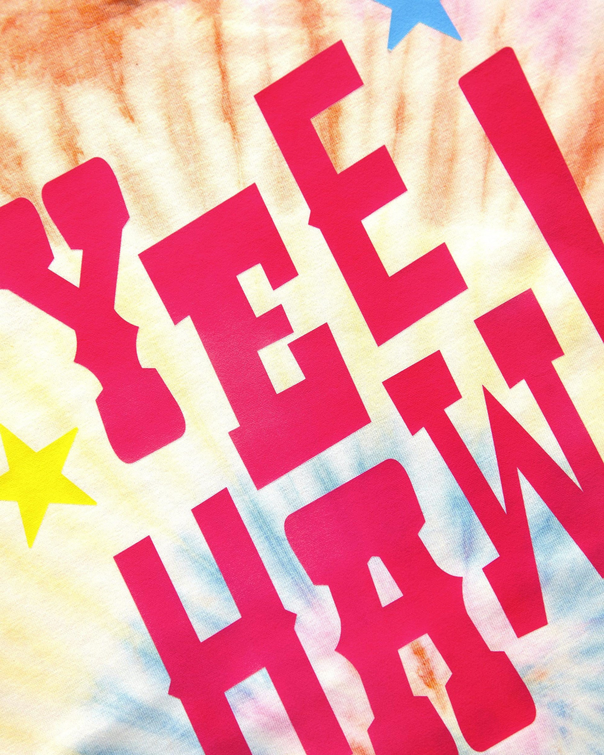 YEE HAW! - tie dye light weight crop - HOMOLONDON