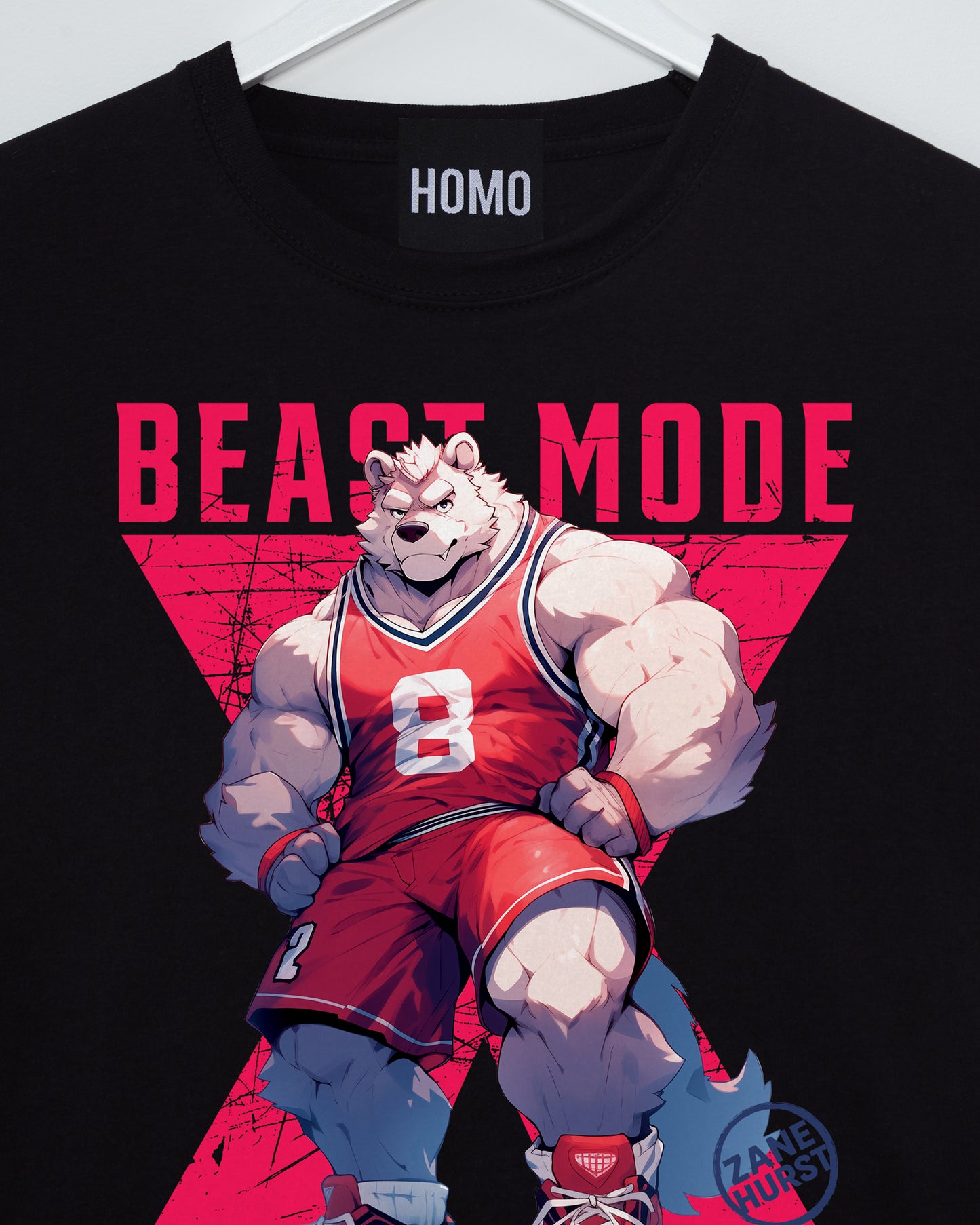 Zane Hurst: BEAST MODE! on black - tshirt