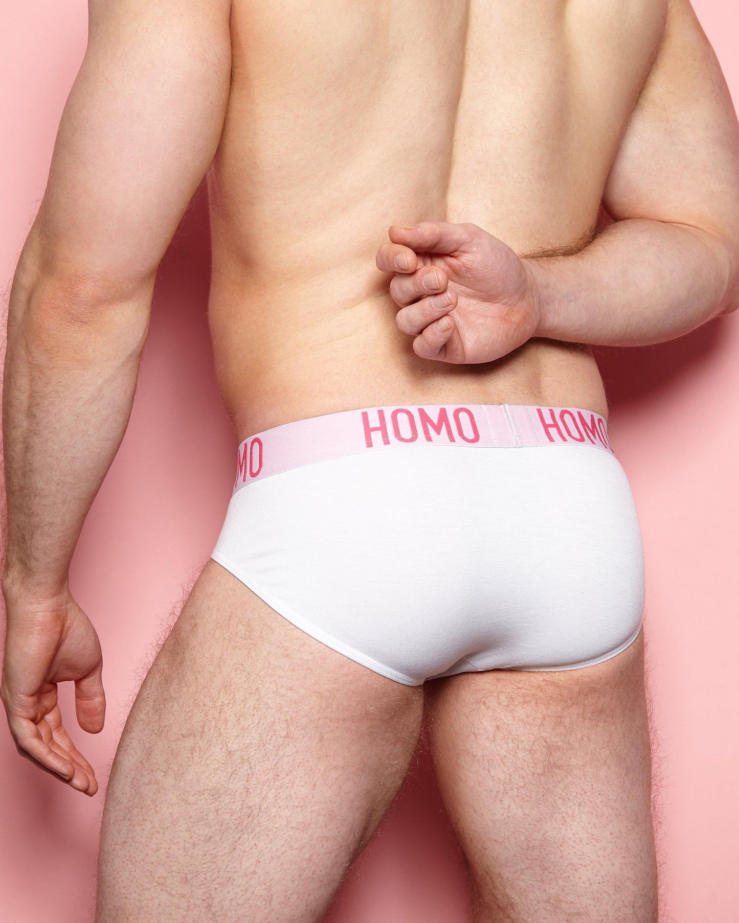 DOUBLE PACK: HOMO Classic Brief  - White/Pink