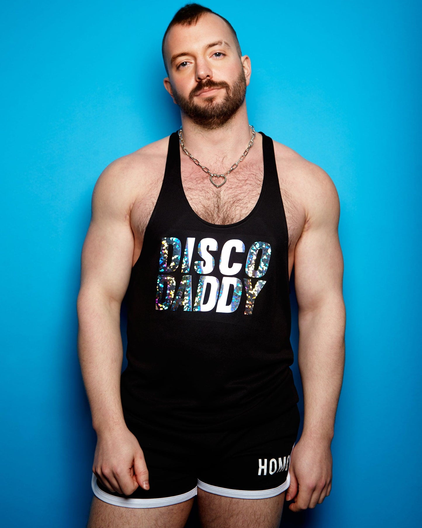 DISCO DADDY sparkle on black - Tank - HOMOLONDON