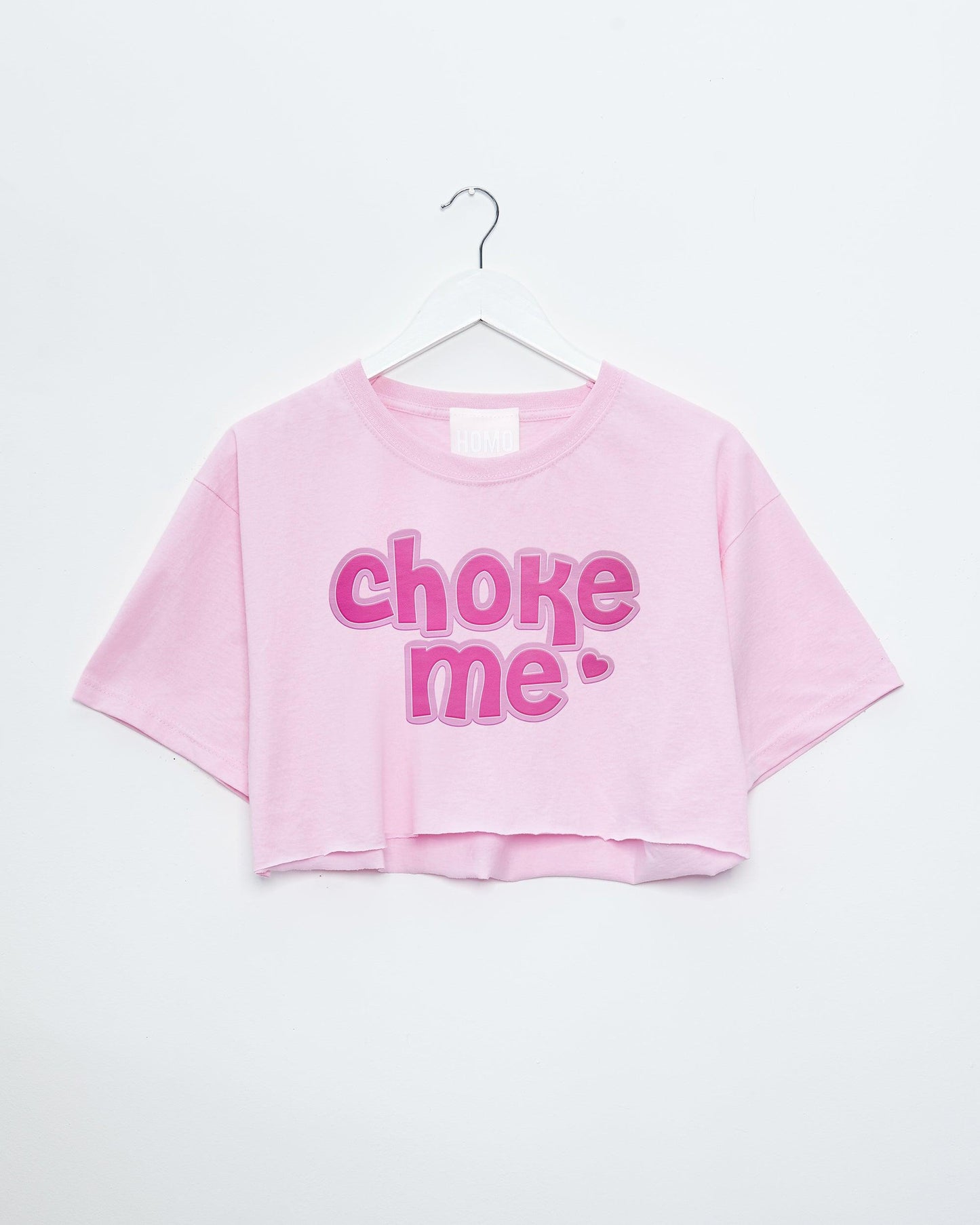 Choke me on pink - crop top. - HOMOLONDON