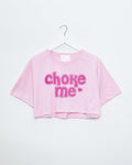Choke me on pink - crop top. - HOMOLONDON