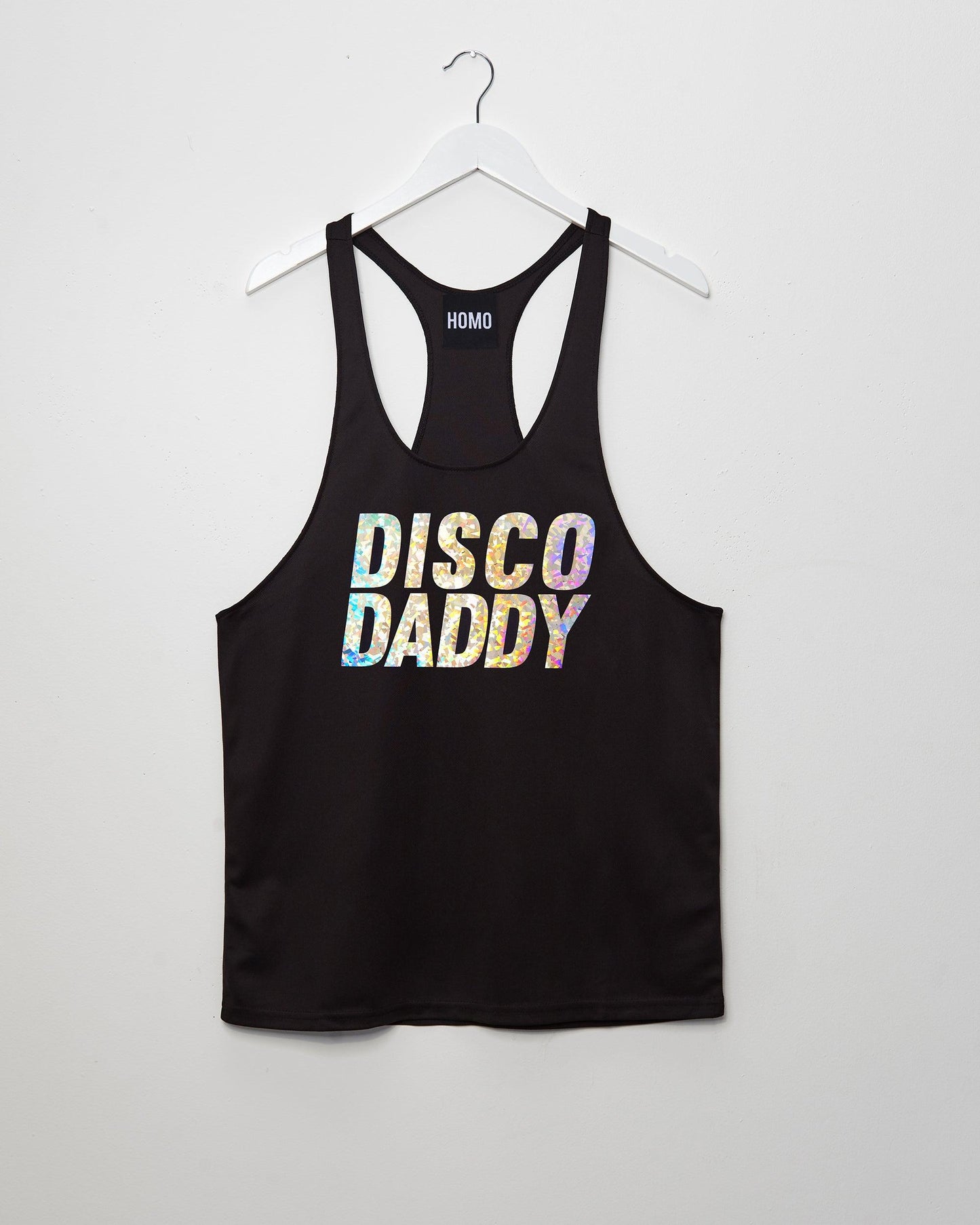 DISCO DADDY sparkle on black - Tank - HOMOLONDON