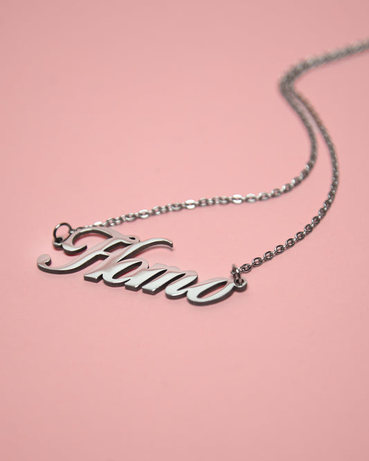 HOMO calligraphy chain - stainless steel