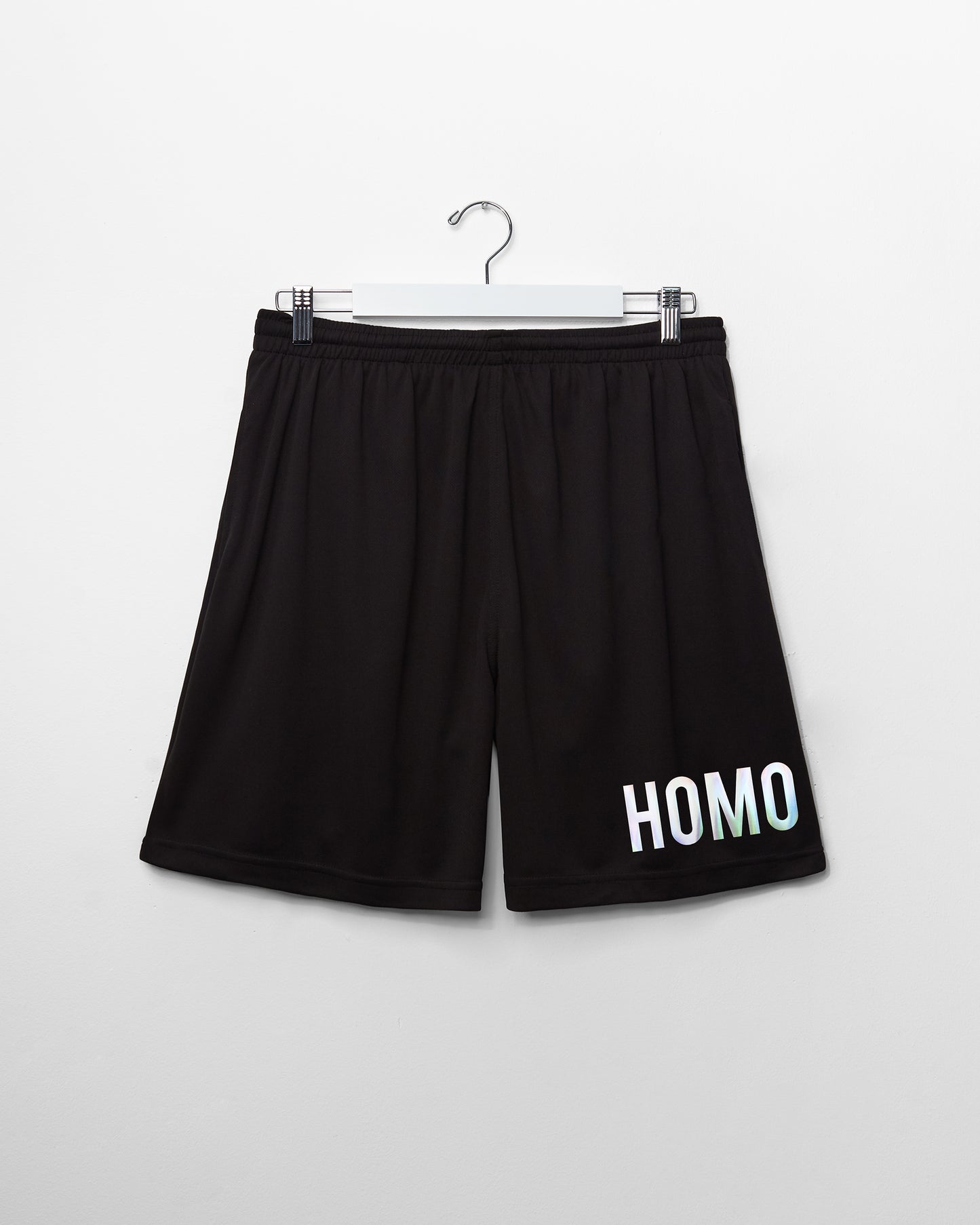 Double pack - HOMO, hologram/black - sideless tee & basketball shorts - full outfit.