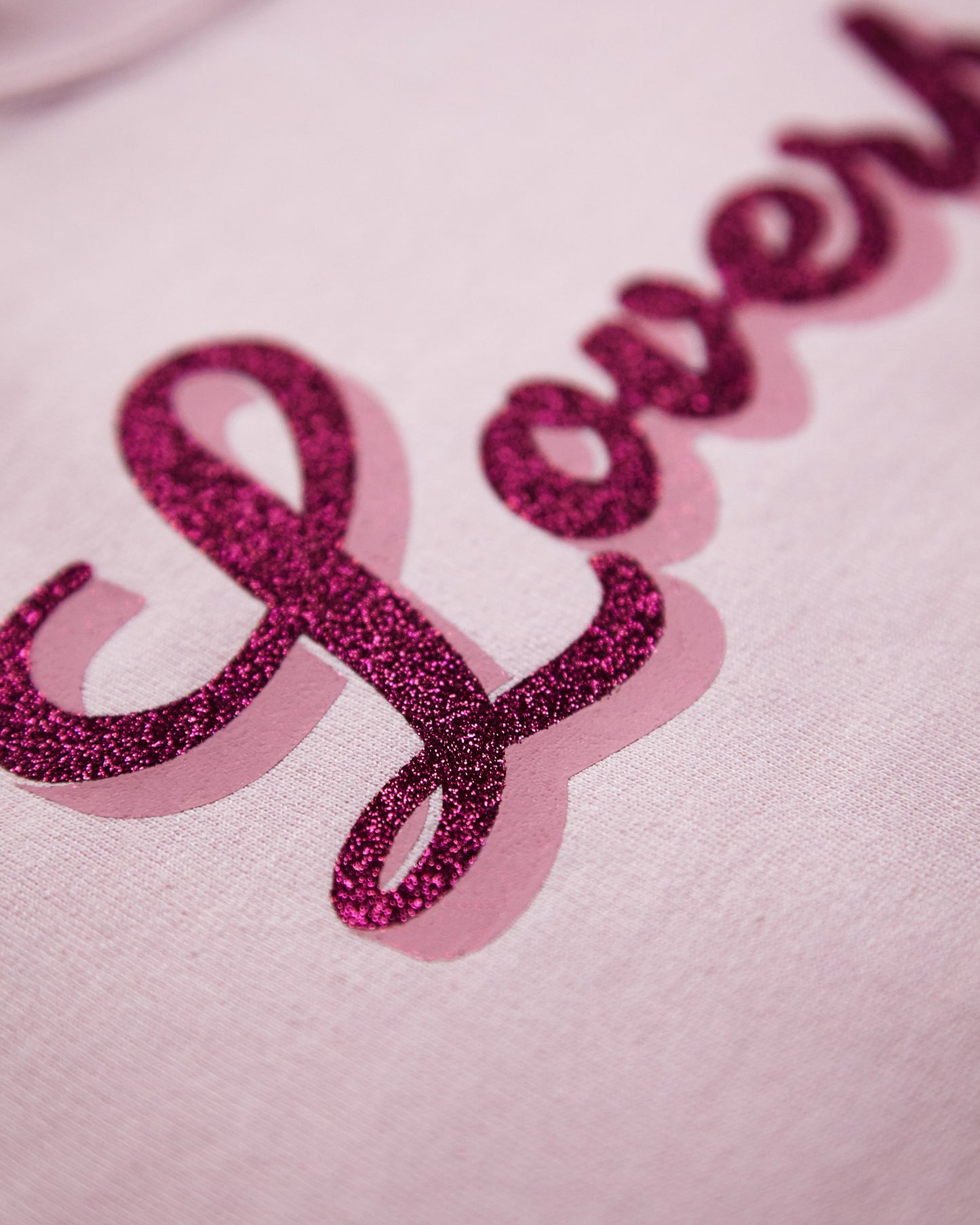 Loverboy, pink glitter/pink on pink - sweatshirt.