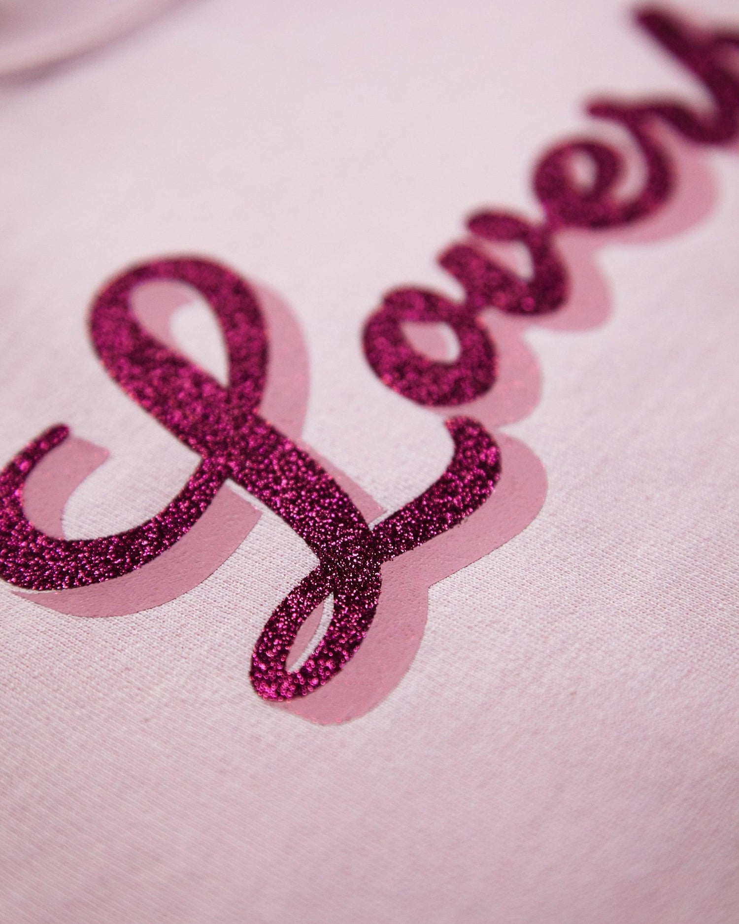 Loverboy, glitter pink/pink on pink - mens hoodie crop top. - HOMOLONDON