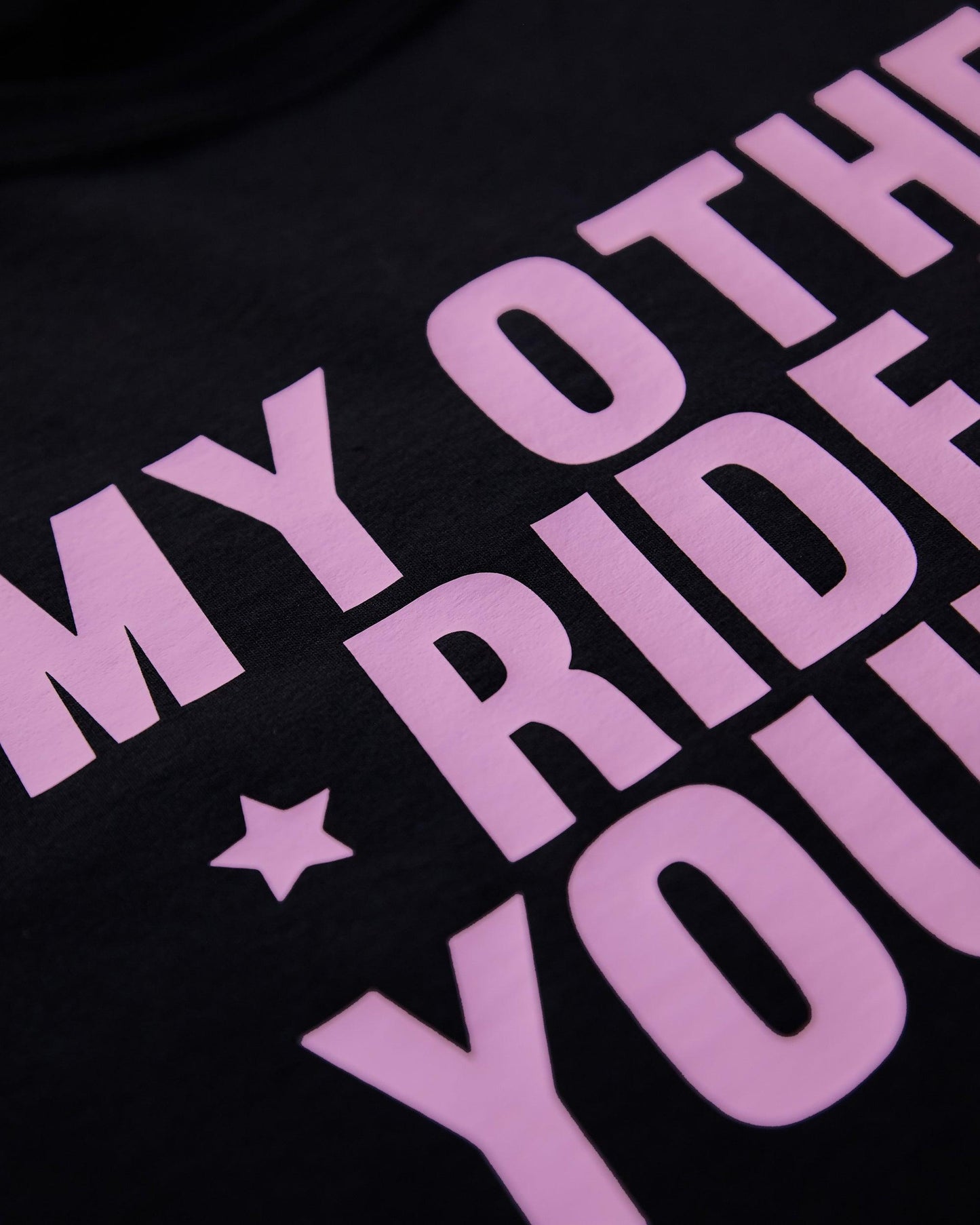 My other ride is your dad, pink on black - mens sleeveless crop cop. - HOMOLONDON