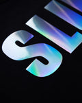 SLUT, hologram on black - tee - HOMOLONDON