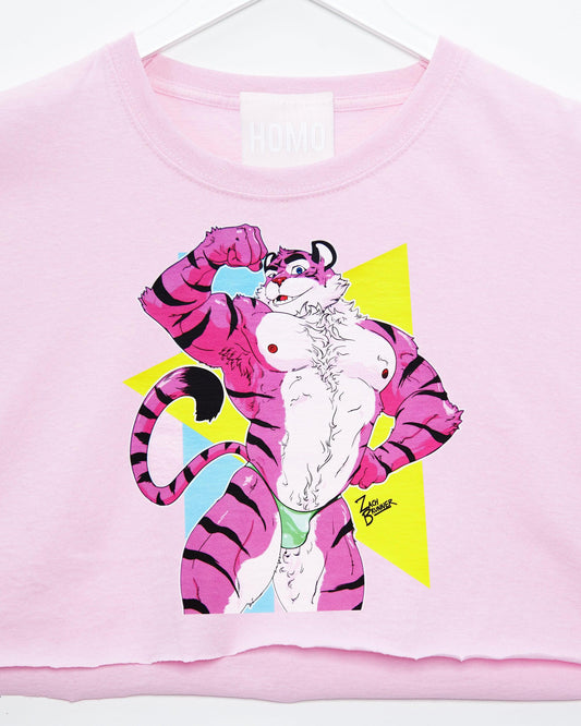 ZACH BRUNNER! Rocky the tiger, always the life of the party - crop top.
