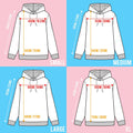 HOMO logo hoodie - White on Black - HOMOLONDON
