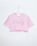 DADDY, Pink on Pink - mens crop top - HOMOLONDON