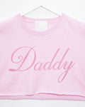 DADDY, Pink on Pink - mens crop top - HOMOLONDON