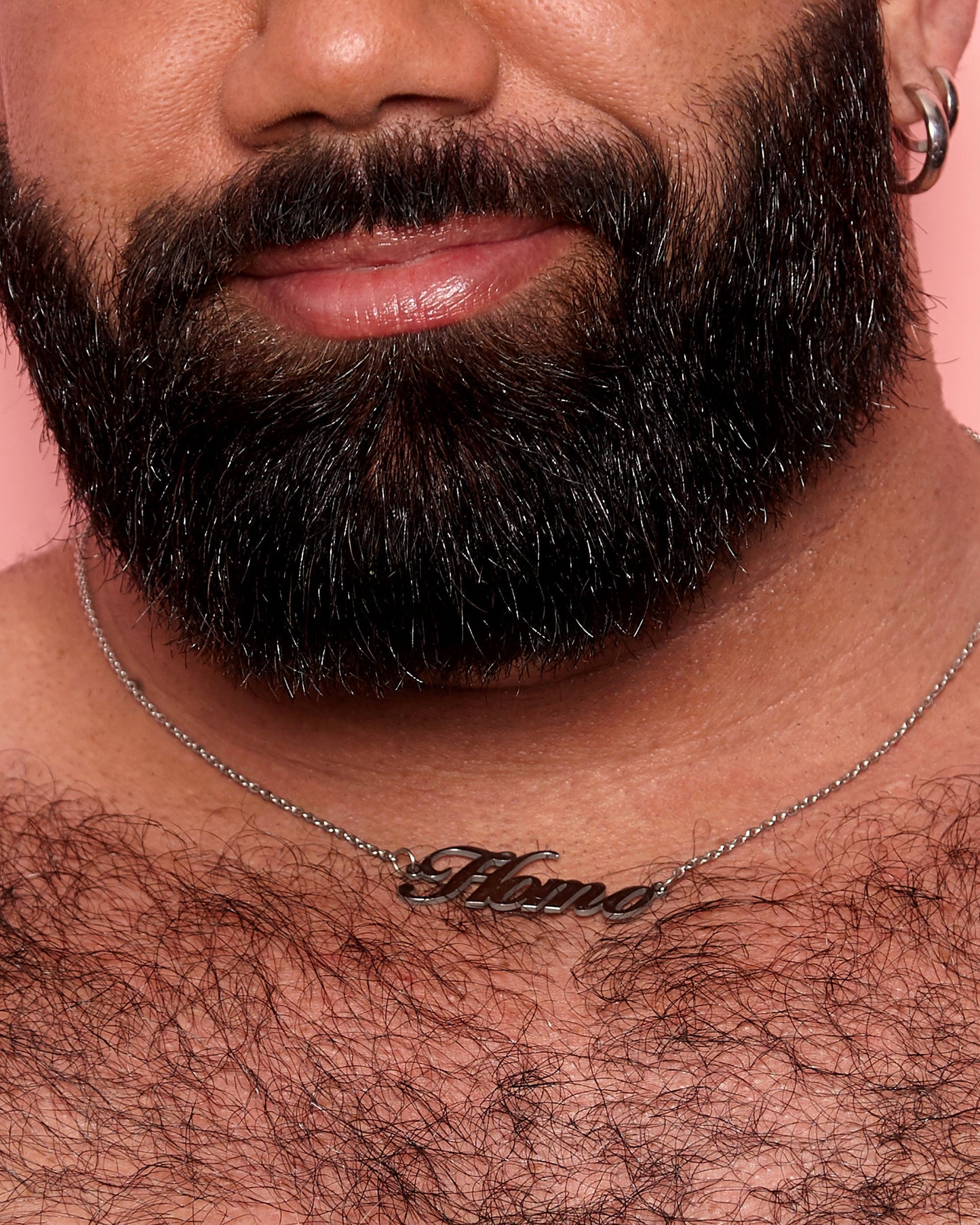 HOMO calligraphy chain - stainless steel