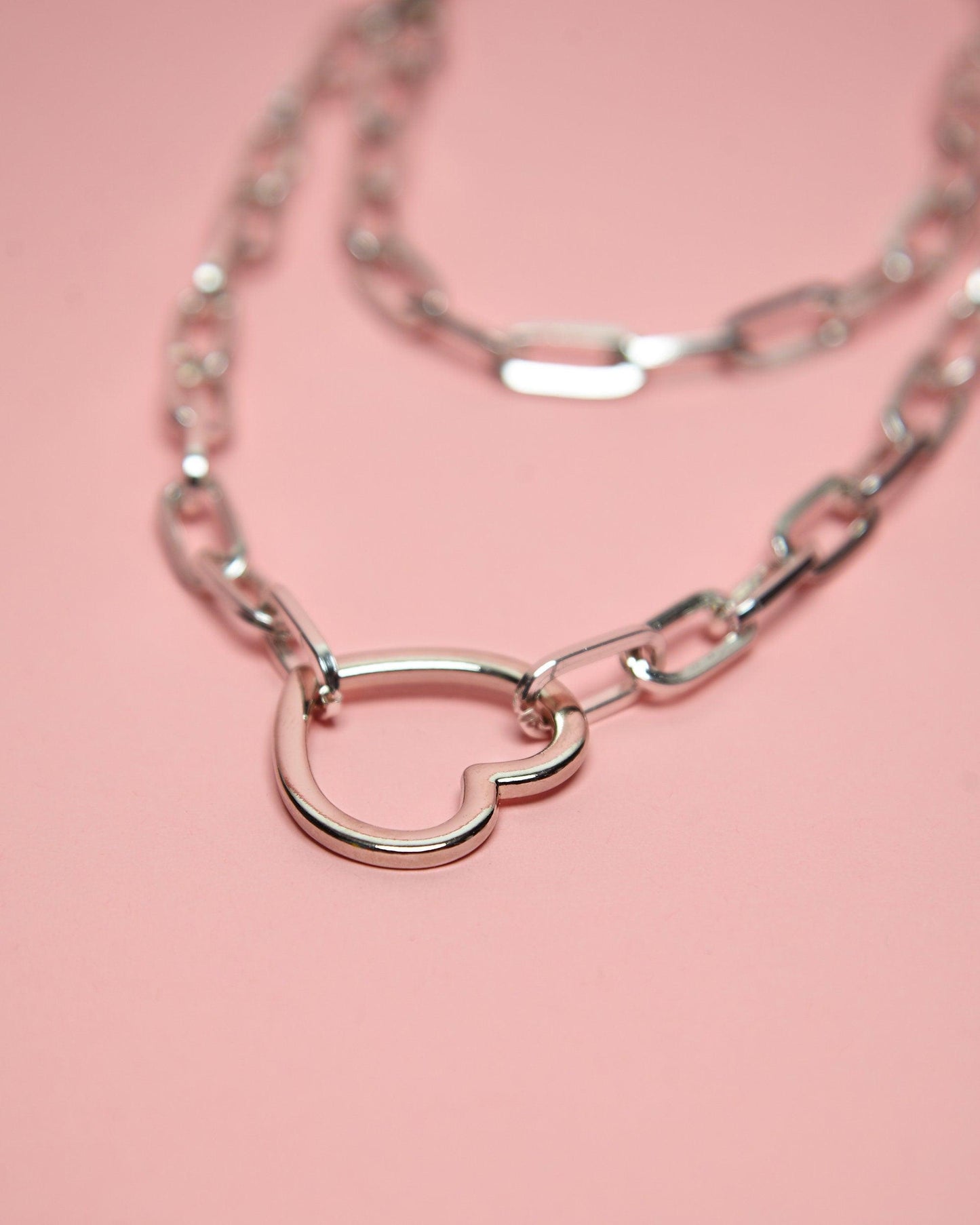 Every body say love... heart chain - aluminum chain.