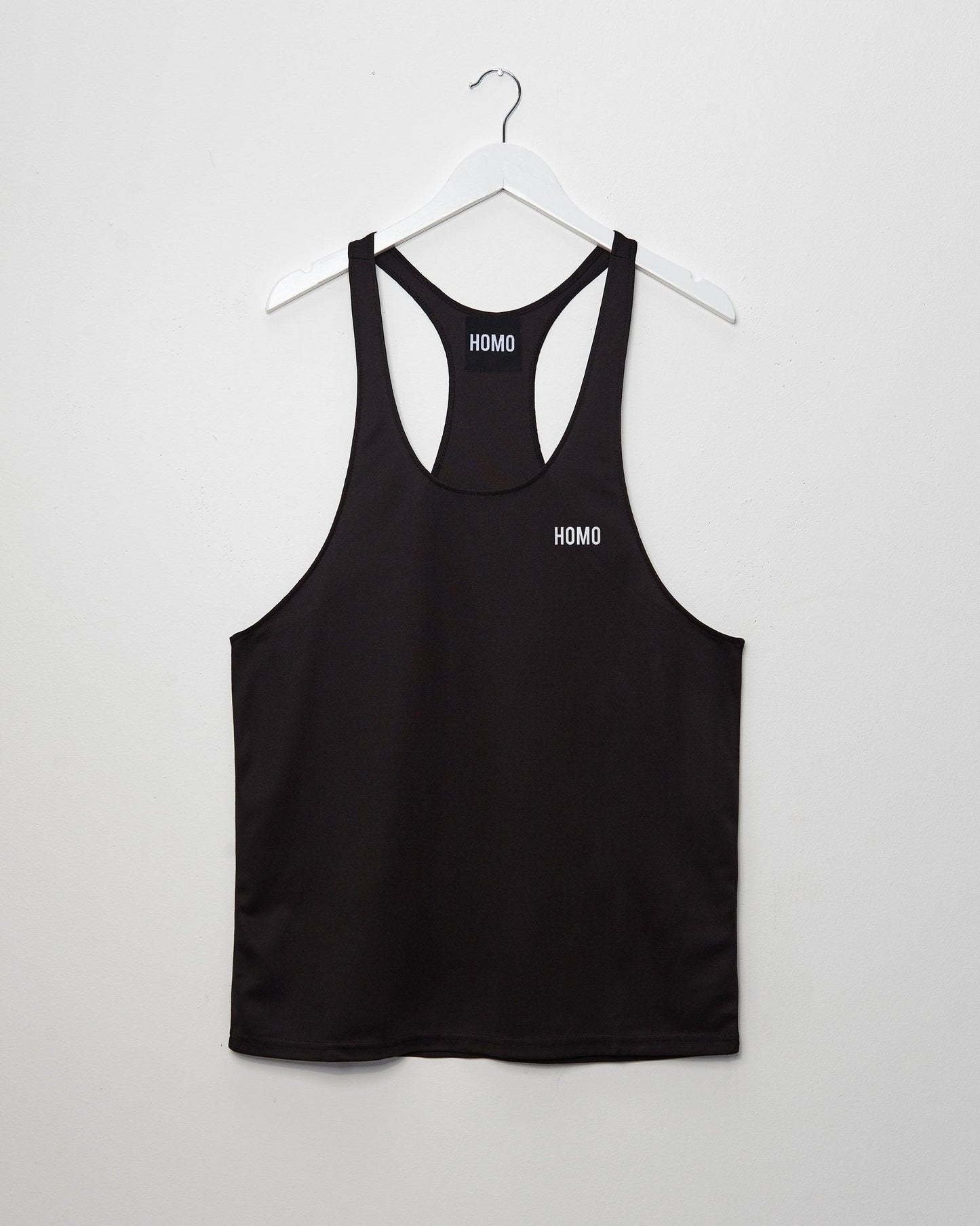 Simple HOMO logo, Gym Vest  - White/Black